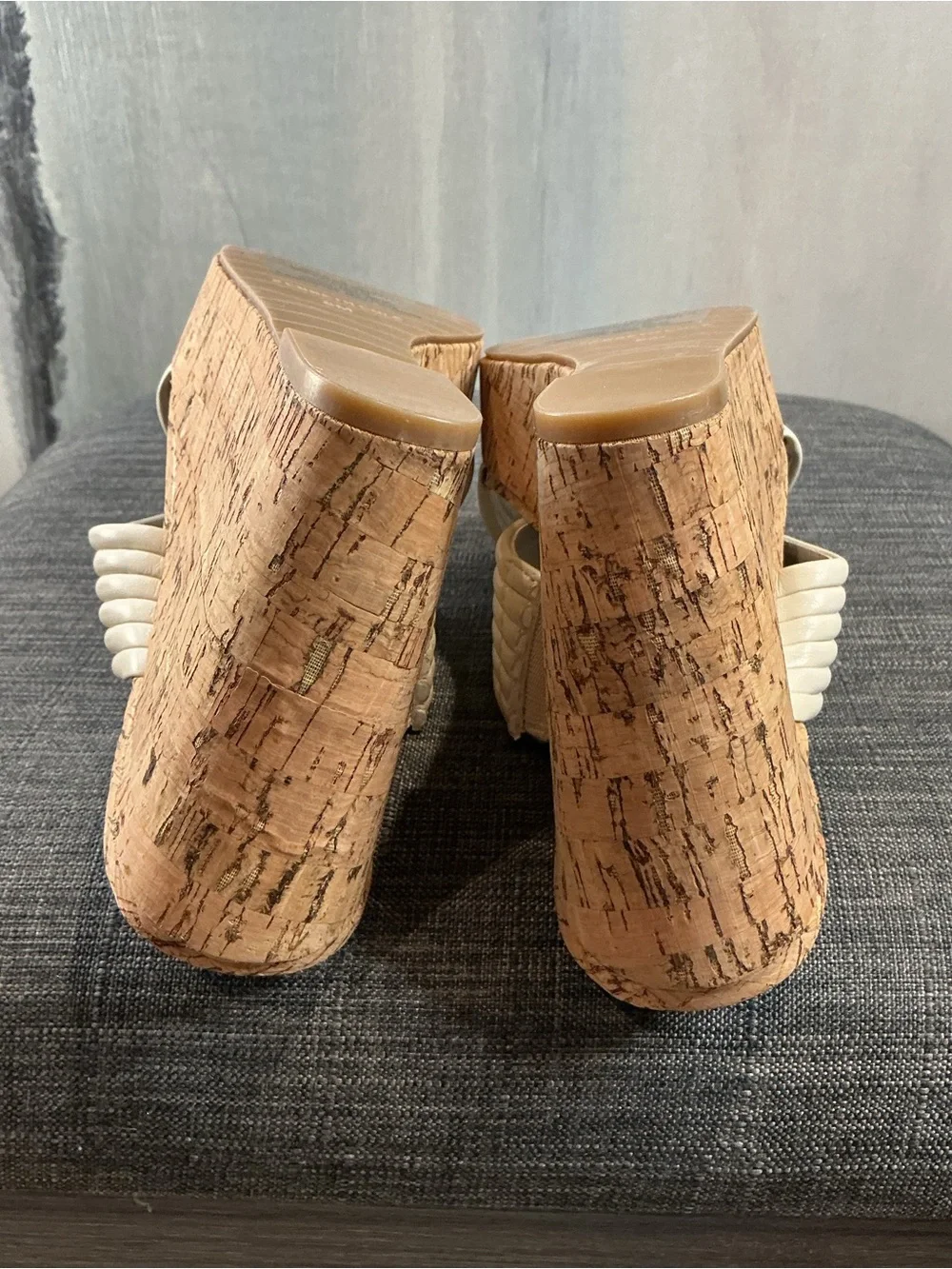 Kenneth Cole New York Cailyn Cork Wedge Sandal in Cognac - Size 8 (NIB)